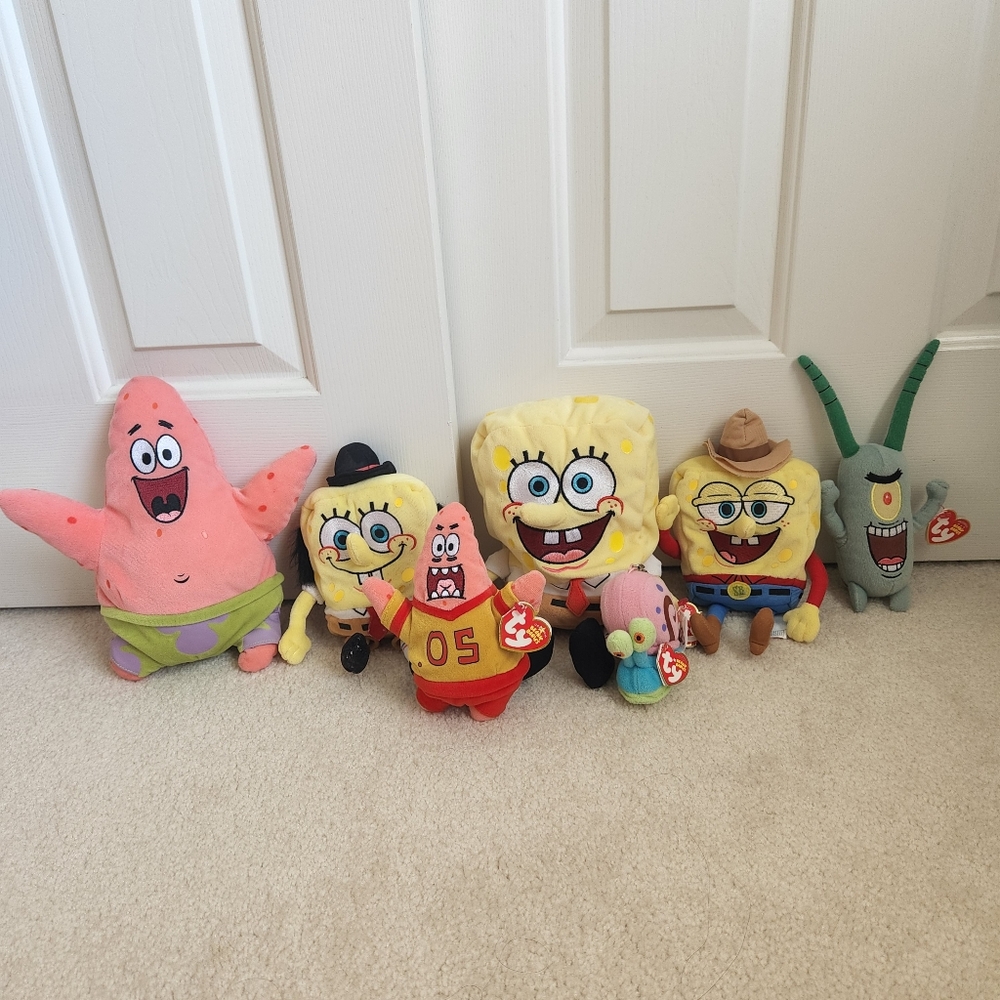Assorted SpongeBob Plushes